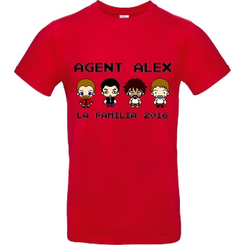 Agent Alex Agent Alex - La Familia T-Shirt B&C EXACT 190 - Rot