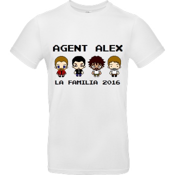 Agent Alex Agent Alex - La Familia T-Shirt B&C EXACT 190 - Weiß