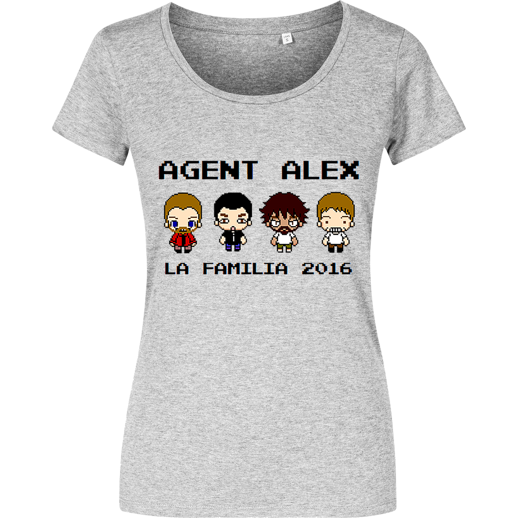Agent Alex Agent Alex - La Familia T-Shirt Damenshirt heather grey