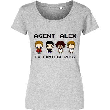 Agent Alex Agent Alex - La Familia T-Shirt Damenshirt heather grey