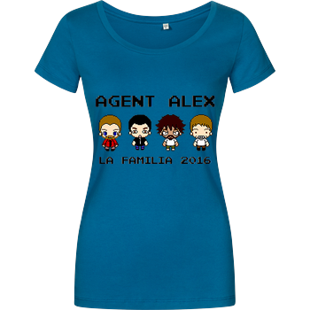Agent Alex - La Familia Damenshirt petrol