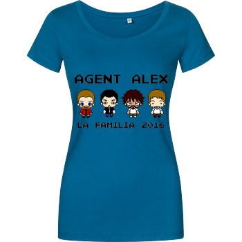 Agent Alex Agent Alex - La Familia T-Shirt Damenshirt petrol