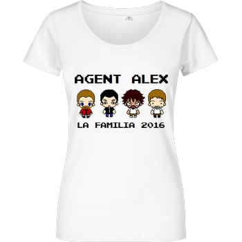 Agent Alex - La Familia Damenshirt weiss