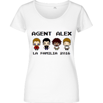 Agent Alex Agent Alex - La Familia T-Shirt Damenshirt weiss