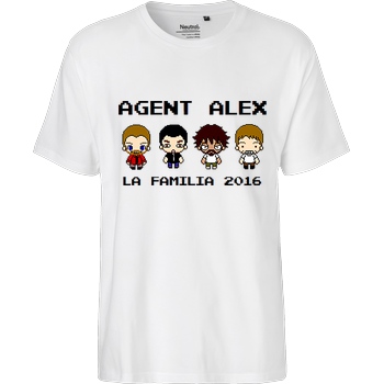 Agent Alex Agent Alex - La Familia T-Shirt Fairtrade T-Shirt - weiß