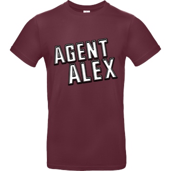 Agent Alex Agent Alex - Logo T-Shirt B&C EXACT 190 - Bordeaux