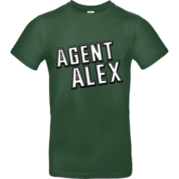 Agent Alex Agent Alex - Logo T-Shirt B&C EXACT 190 - Flaschengrün
