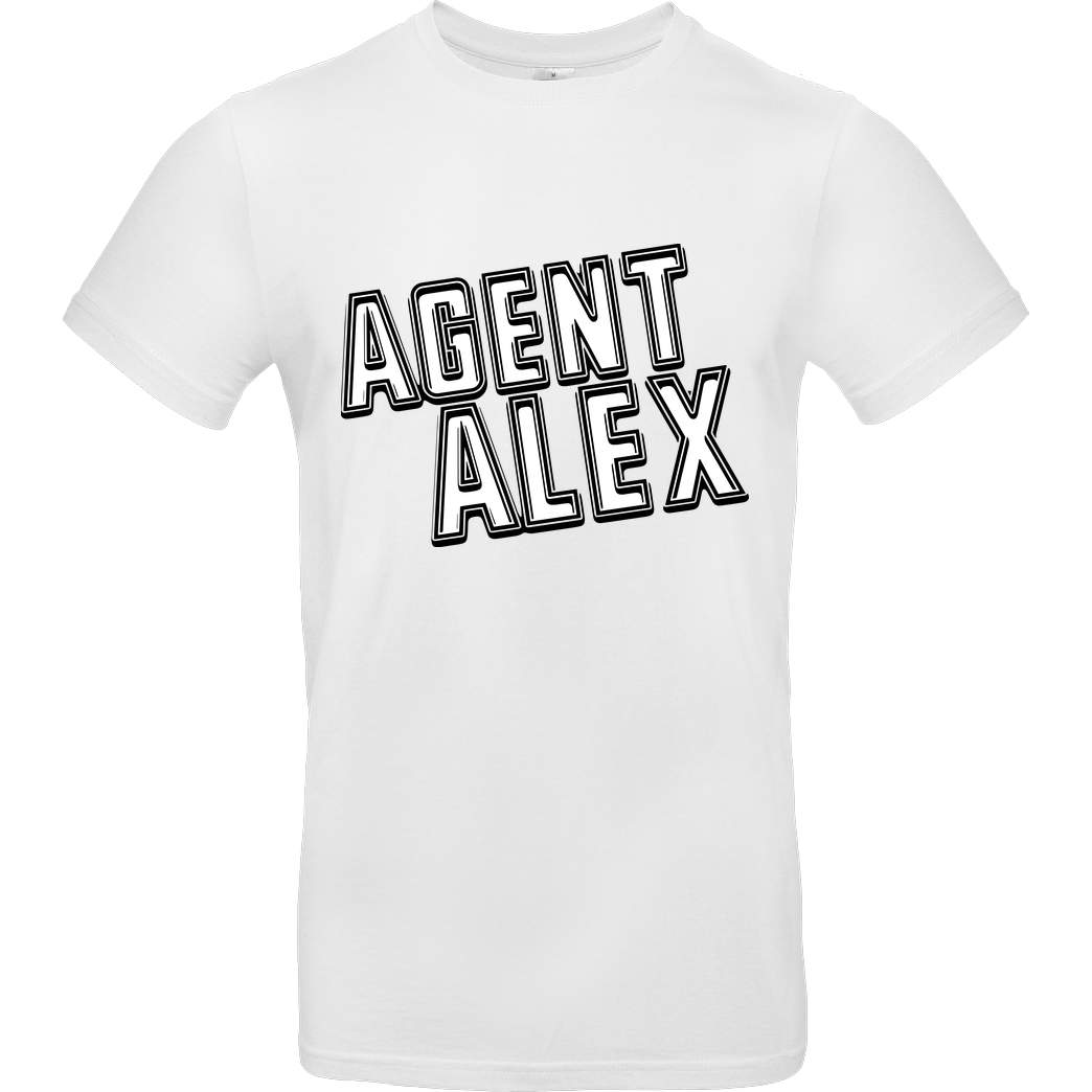 Agent Alex Agent Alex - Logo T-Shirt B&C EXACT 190 - Weiß