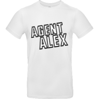 Agent Alex Agent Alex - Logo T-Shirt B&C EXACT 190 - Weiß