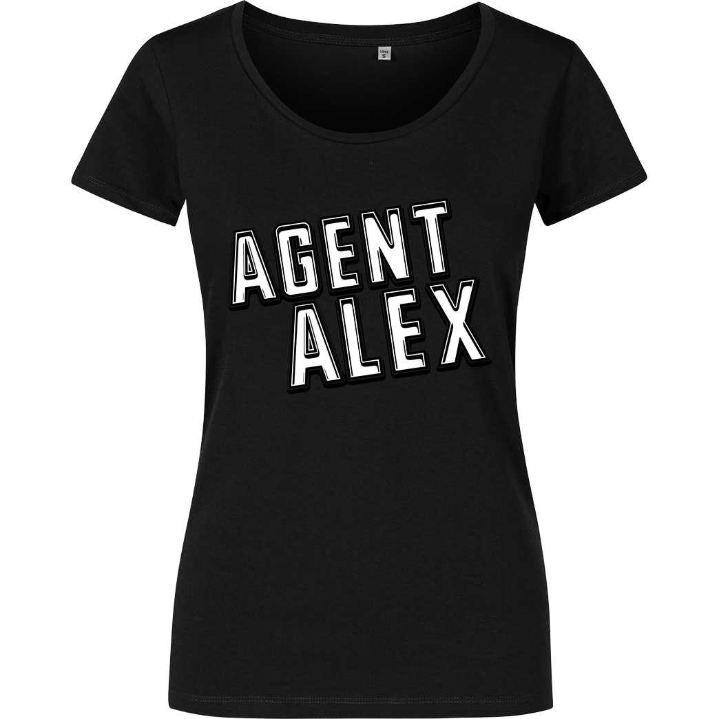 Agent Alex Agent Alex - Logo T-Shirt Damenshirt schwarz