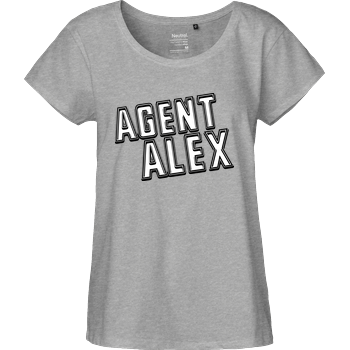 Agent Alex - Logo Fairtrade Loose Fit Girlie - heather grey