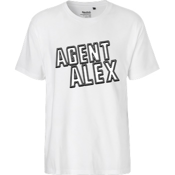 Agent Alex Agent Alex - Logo T-Shirt Fairtrade T-Shirt - weiß