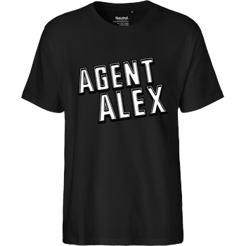 Agent Alex - Logo Fairtrade T-Shirt - schwarz