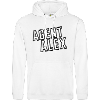 Agent Alex - Logo JH Hoodie - Weiß