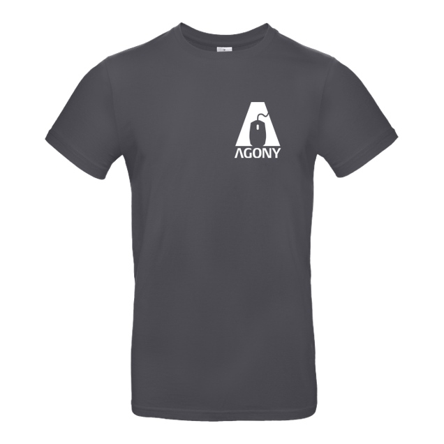 AgOnY - Agony - Logo - T-Shirt - B&C EXACT 190 - Dark Grey