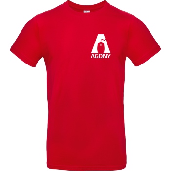 AgOnY Agony - Logo T-Shirt B&C EXACT 190 - Rot