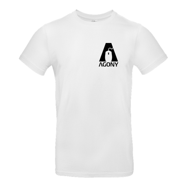 AgOnY - Agony - Logo - T-Shirt - B&C EXACT 190 - Weiß