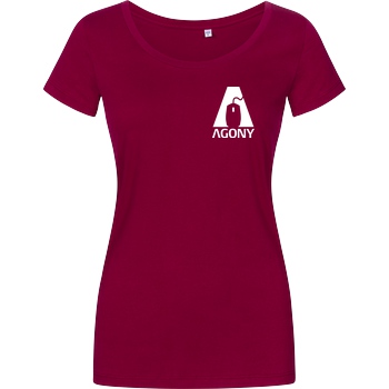 AgOnY Agony - Logo T-Shirt Damenshirt berry