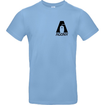AgOnY Agony - Logo T-Shirt B&C EXACT 190 - Hellblau