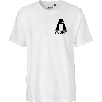 AgOnY Agony - Logo T-Shirt Fairtrade T-Shirt - weiß