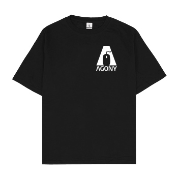 AgOnY Agony - Logo T-Shirt Oversize T-Shirt - Schwarz