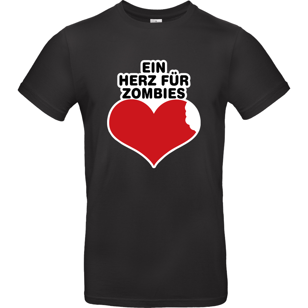 AhrensburgAlex AhrensburgAlex - Ein Herz für Zombies T-Shirt B&C EXACT 190 - Schwarz
