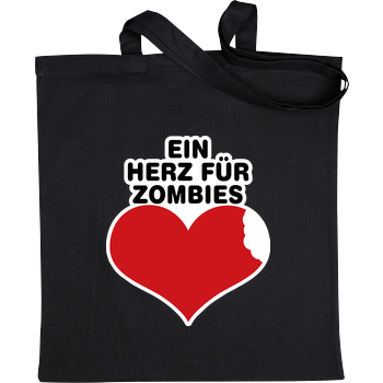 AhrensburgAlex - Ein Herz für Zombies Stoffbeutel schwarz