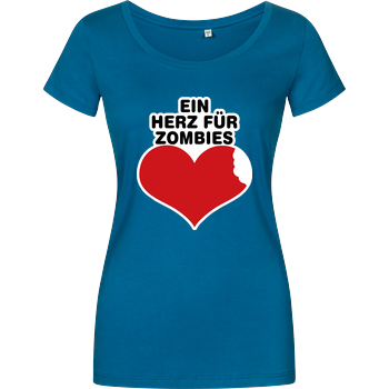 AhrensburgAlex - Ein Herz für Zombies Damenshirt petrol