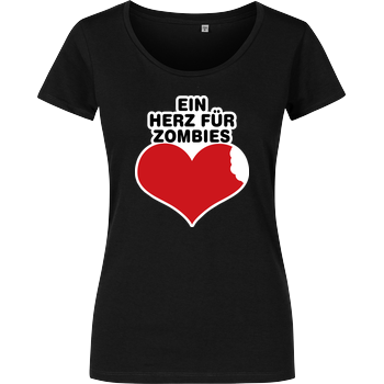 AhrensburgAlex - Ein Herz für Zombies Damenshirt schwarz