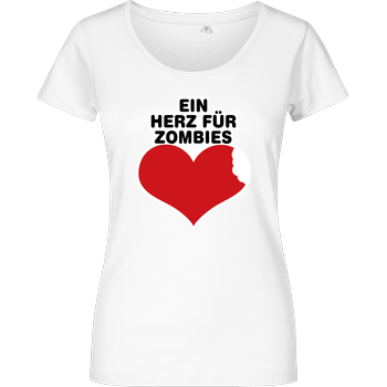 AhrensburgAlex - Ein Herz für Zombies Damenshirt weiss