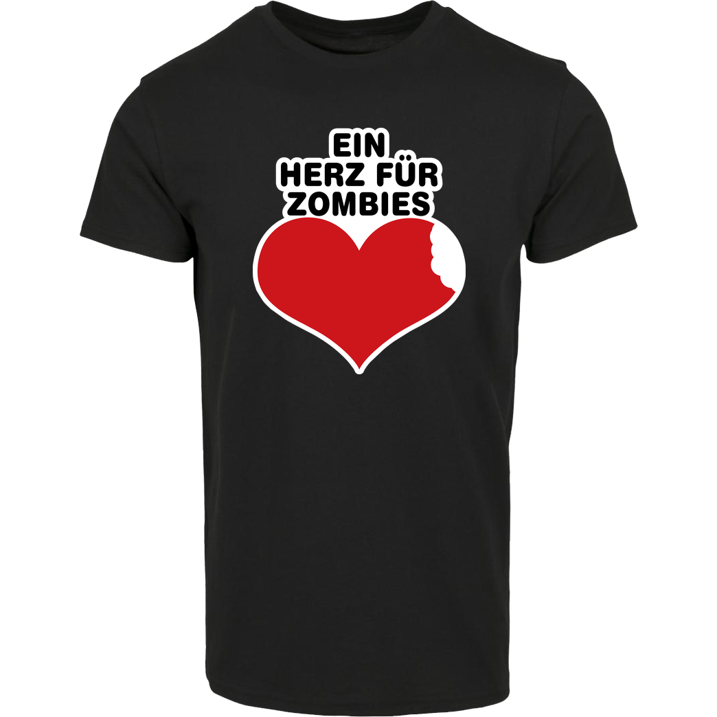 AhrensburgAlex AhrensburgAlex - Ein Herz für Zombies T-Shirt Hausmarke T-Shirt  - Schwarz