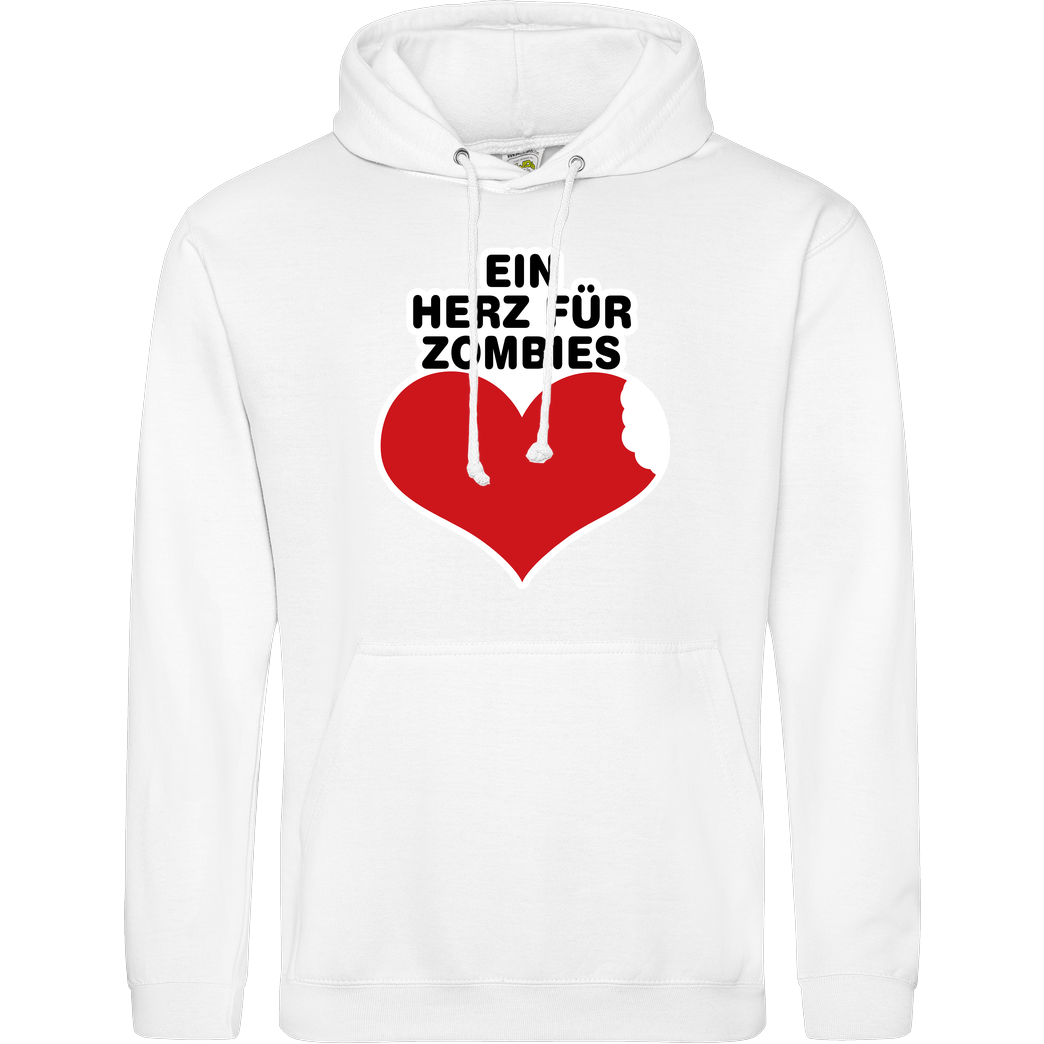 AhrensburgAlex AhrensburgAlex - Ein Herz für Zombies Sweatshirt JH Hoodie - Weiß