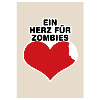 AhrensburgAlex - Ein Herz für Zombies Kunstdruck sand