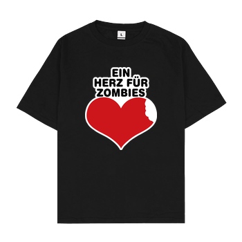 AhrensburgAlex AhrensburgAlex - Ein Herz für Zombies T-Shirt Oversize T-Shirt - Schwarz