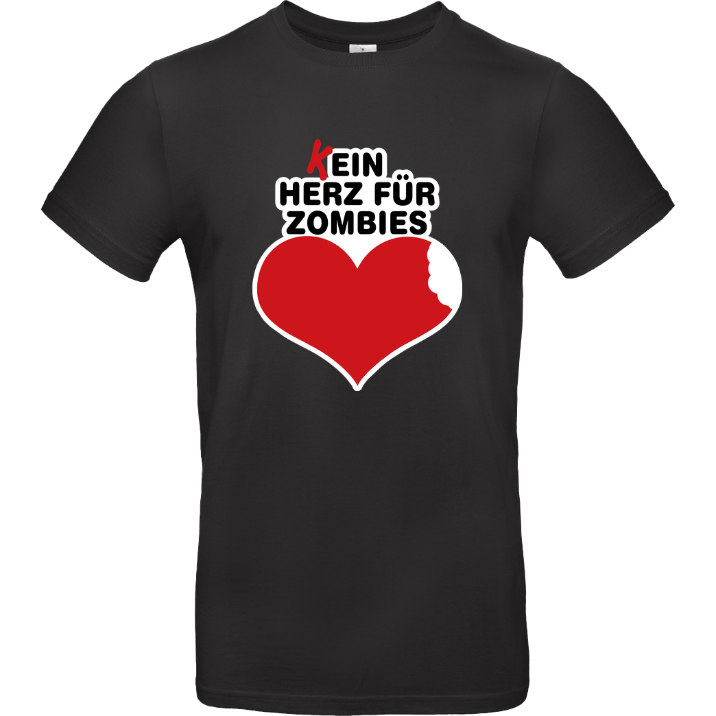 AhrensburgAlex AhrensburgAlex - (K)ein Herz für Zombies T-Shirt B&C EXACT 190 - Schwarz
