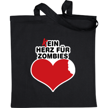 AhrensburgAlex - (K)ein Herz für Zombies Stoffbeutel schwarz