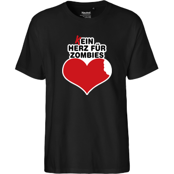 AhrensburgAlex - (K)ein Herz für Zombies Fairtrade T-Shirt - schwarz