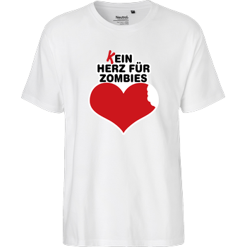 AhrensburgAlex - (K)ein Herz für Zombies Fairtrade T-Shirt - weiß