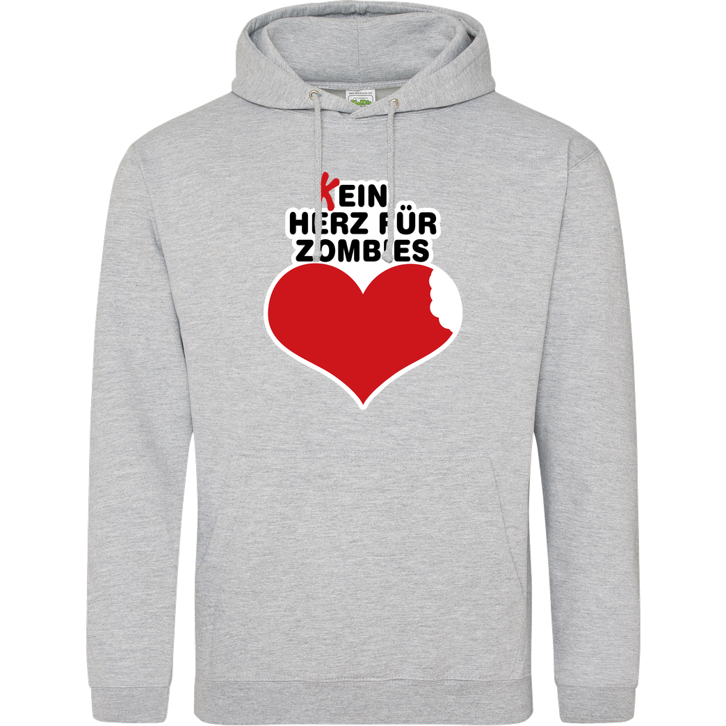 AhrensburgAlex AhrensburgAlex - (K)ein Herz für Zombies Sweatshirt JH Hoodie - Heather Grey