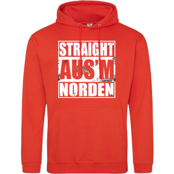 AhrensburgAlex - Straight ausm Norden JH Hoodie - Orange
