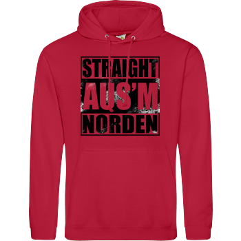 AhrensburgAlex - Straight ausm Norden JH Hoodie - Rot