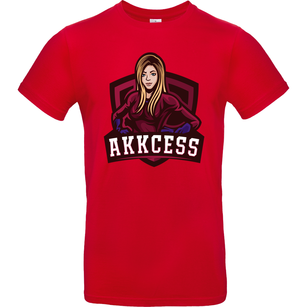 Akkcess' Akkcessoires Akkcess - Akkcess Logo chest print T-Shirt B&C EXACT 190 - Rot