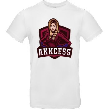 Akkcess' Akkcessoires Akkcess - Akkcess Logo chest print T-Shirt B&C EXACT 190 - Weiß
