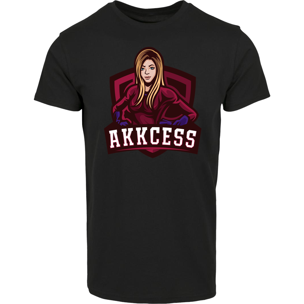 Akkcess' Akkcessoires Akkcess - Akkcess Logo chest print T-Shirt Hausmarke T-Shirt  - Schwarz
