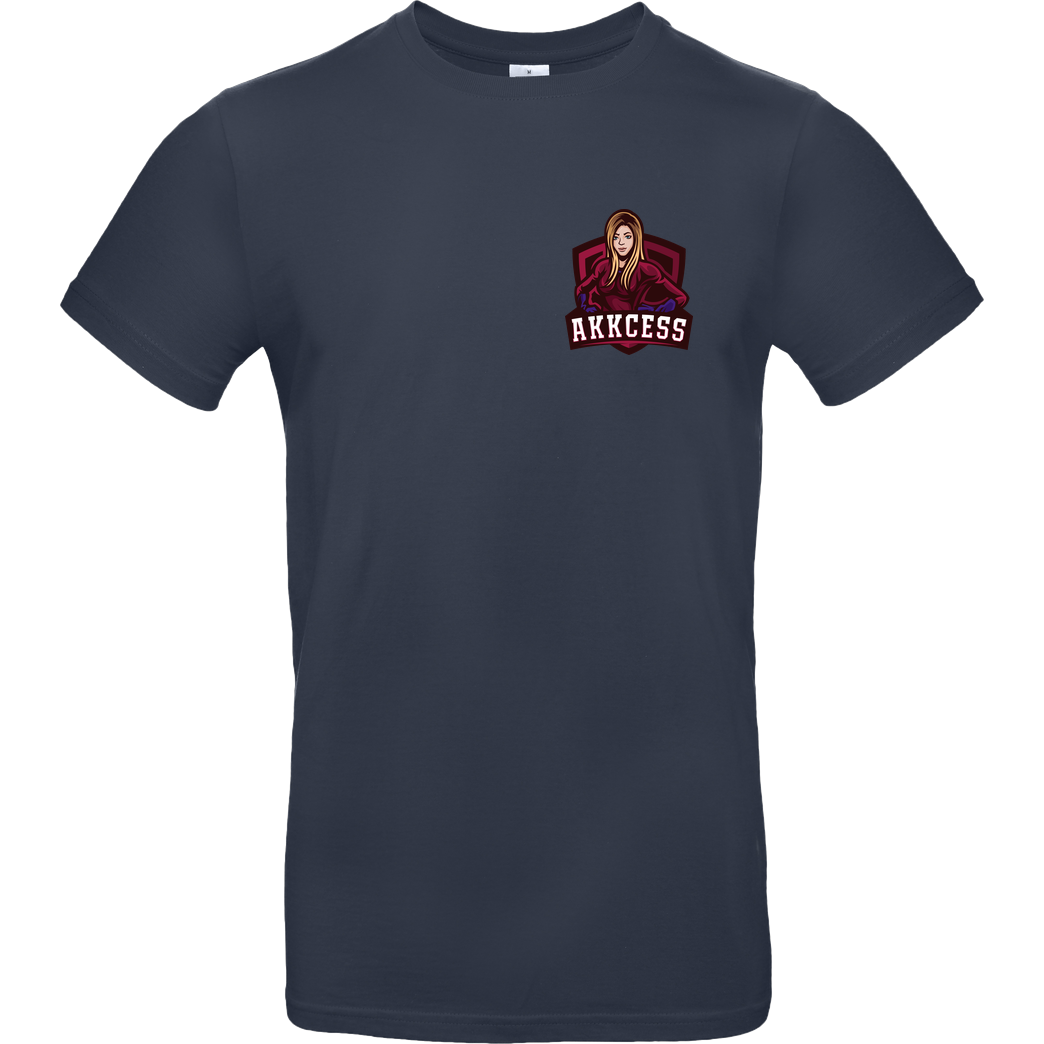Akkcess' Akkcessoires Akkcess - Akkcess Logo pocket print T-Shirt B&C EXACT 190 - Navy