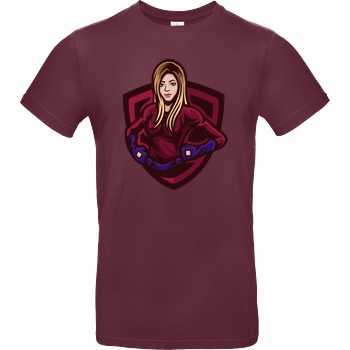 Akkcess' Akkcessoires Akkcess - Avatar Logo chest print T-Shirt B&C EXACT 190 - Bordeaux