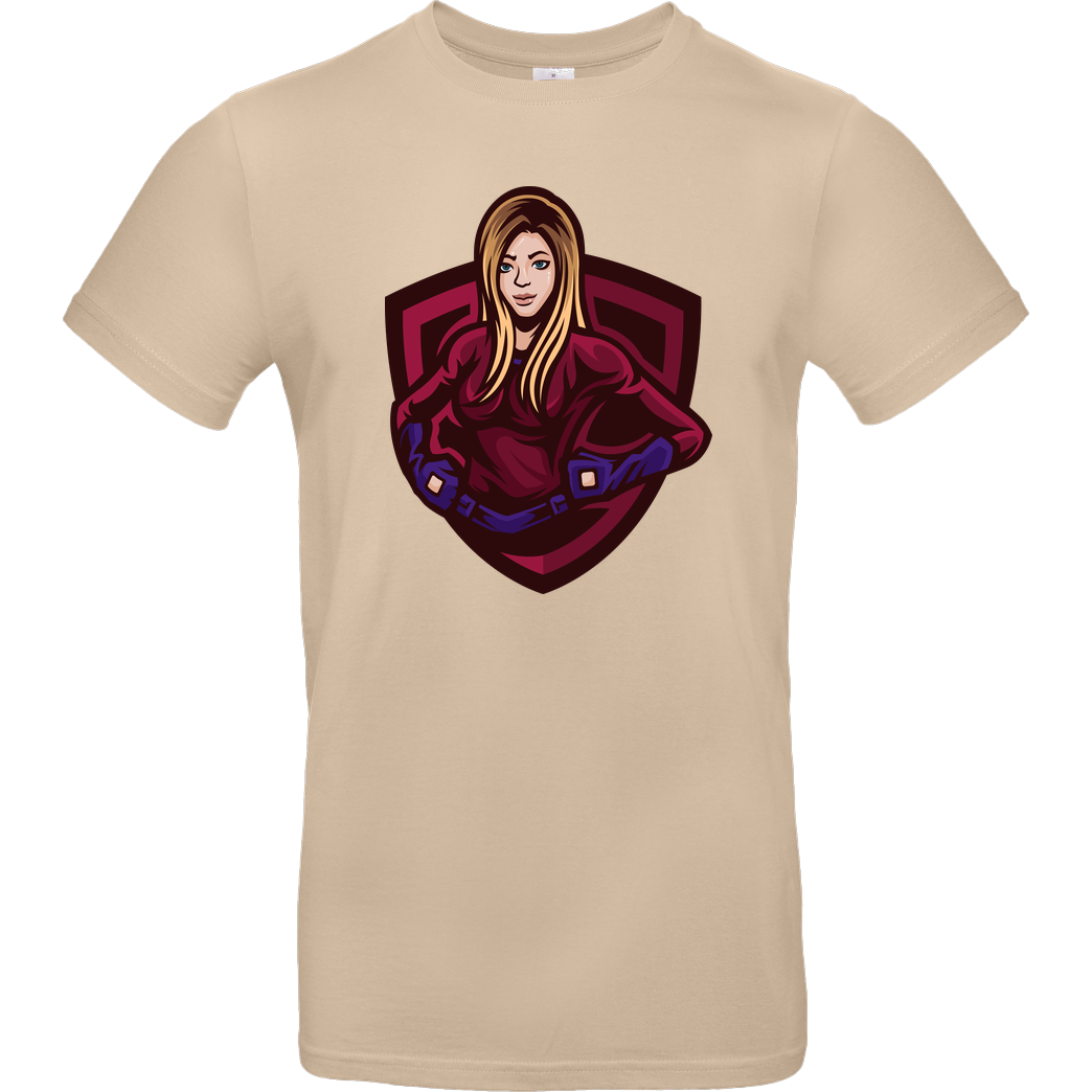 Akkcess' Akkcessoires Akkcess - Avatar Logo chest print T-Shirt B&C EXACT 190 - Sand