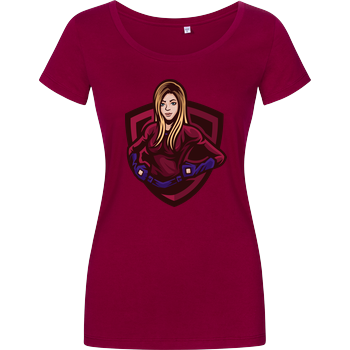 Akkcess - Avatar Logo chest print Damenshirt berry