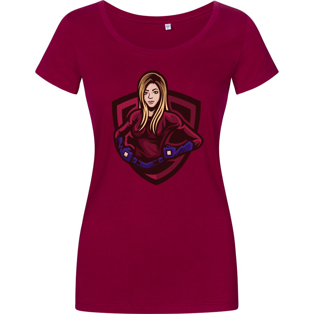 Akkcess' Akkcessoires Akkcess - Avatar Logo chest print T-Shirt Damenshirt berry
