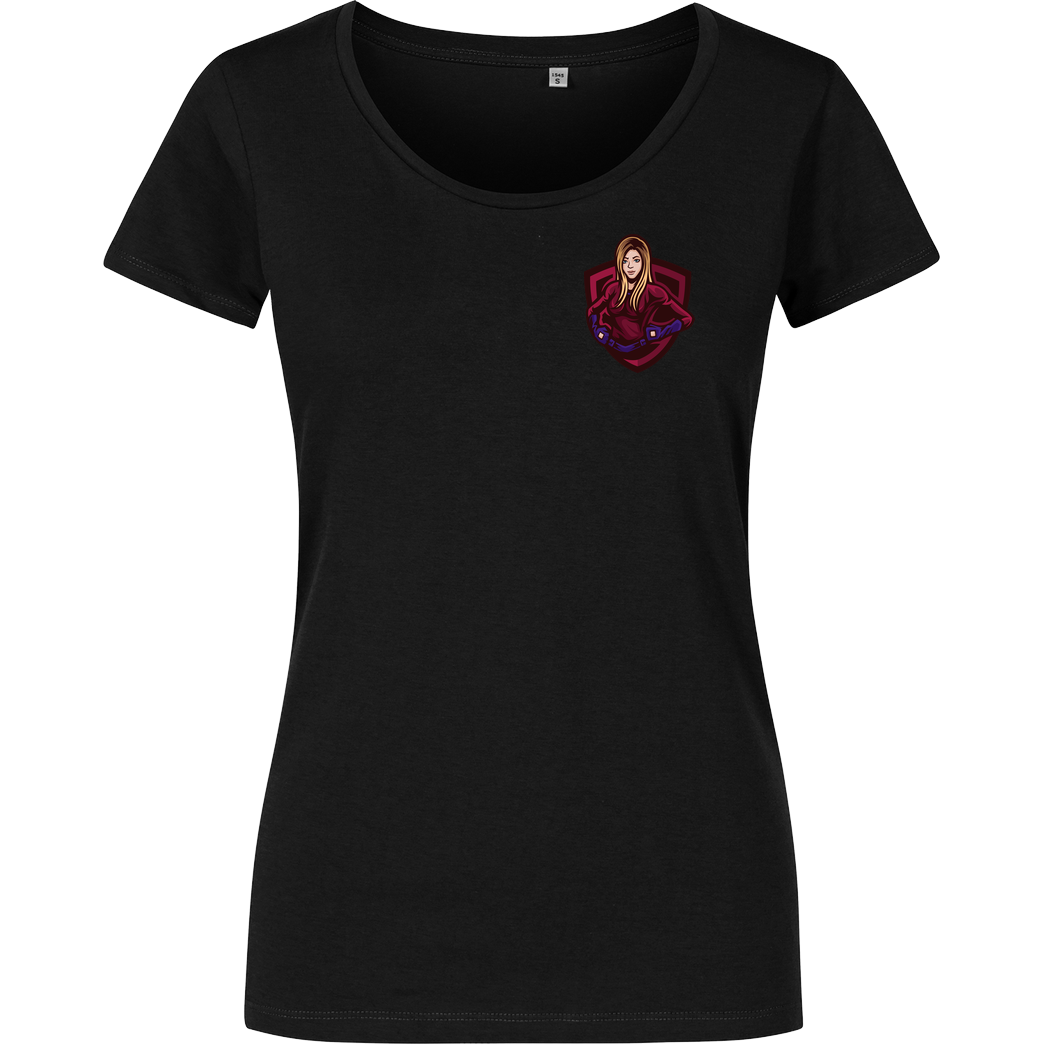 Akkcess' Akkcessoires Akkcess - Avatar Logo pocket print T-Shirt Damenshirt schwarz